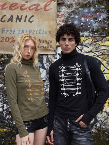 Napoleon Sash Graphic Long Sleeve Top
