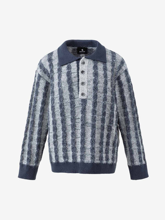 Gestreifter Strickpullover