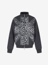 Leopard Flag Print Boxy Jacket