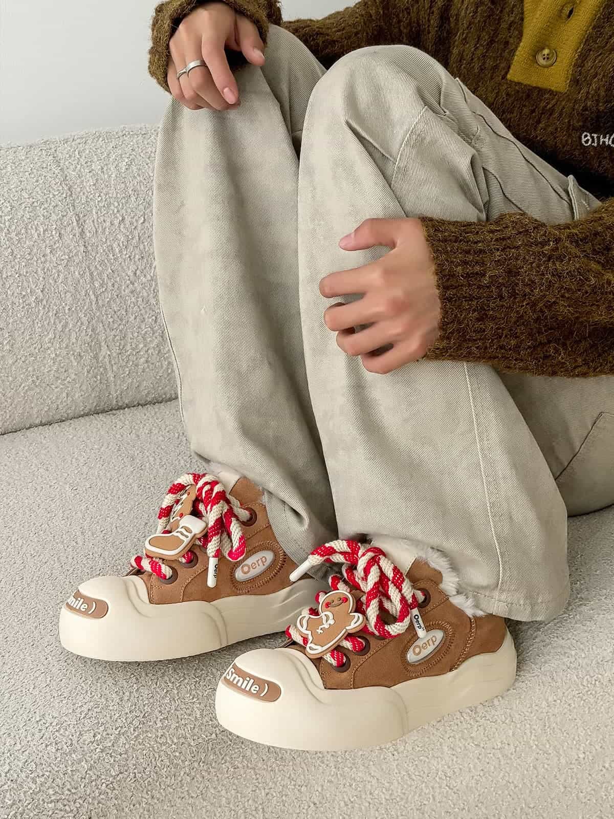 Stylish Platform Sneakers with Heart Design for Everyday Wear 