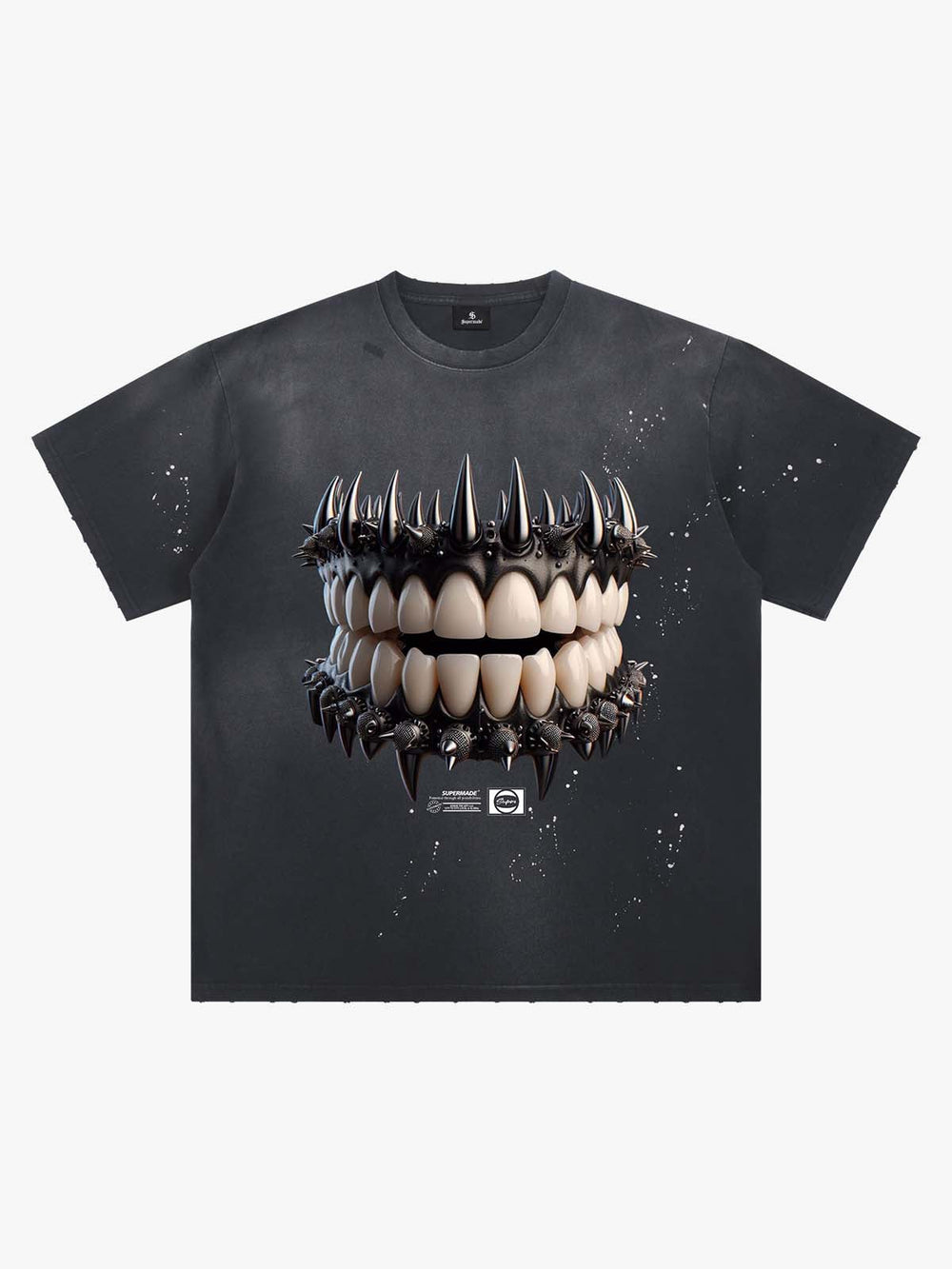 Spiked Teeth Graphic T-Shirt 