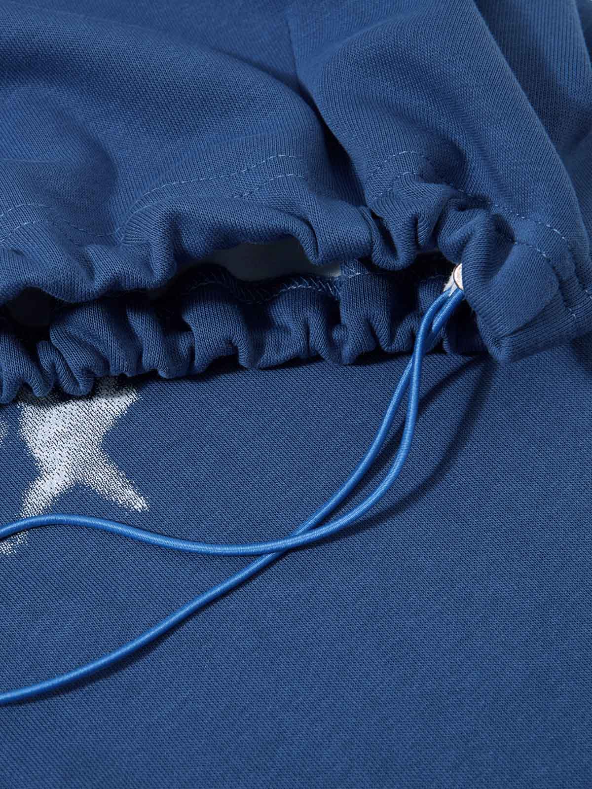 Distressed Graphic Drawstring Sweatpants