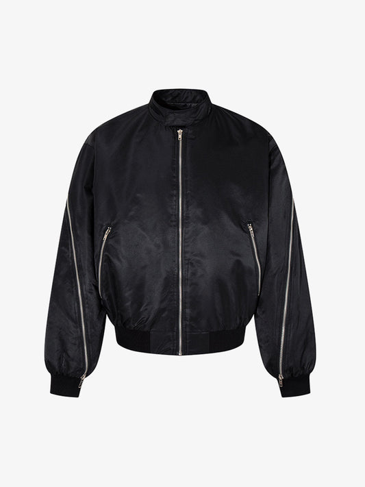 Minimalist Zip Bomber Jacket 