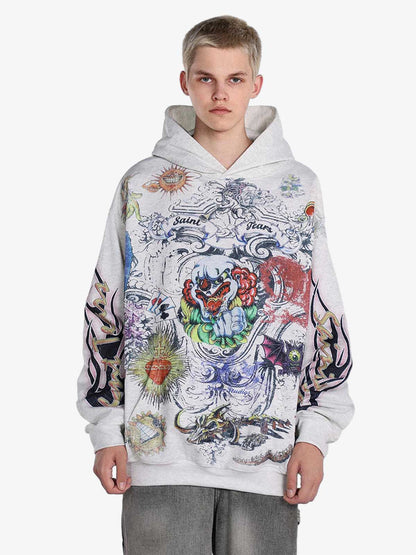 American Retro Hip-Hop All-Over 3D Print Hoodie