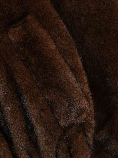 Retro Plush Fleece Stand-Collar Zip-Up Jacket 