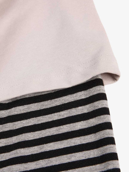American Retro Street Style Layered Long Sleeve Tee