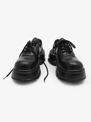 Deconstructed Faux Leather Platform Shoes