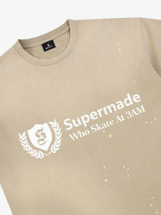 Vintage Washed Supermade Crest Logo T-Shirt 