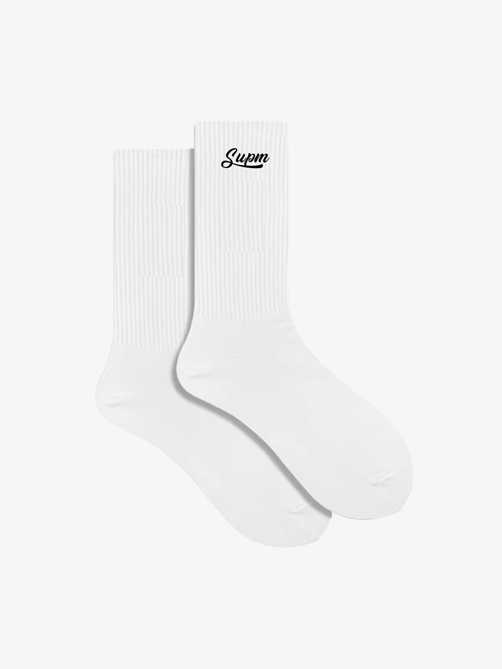 Chaussettes mi-mollet en coton côtelé de qualité supérieure