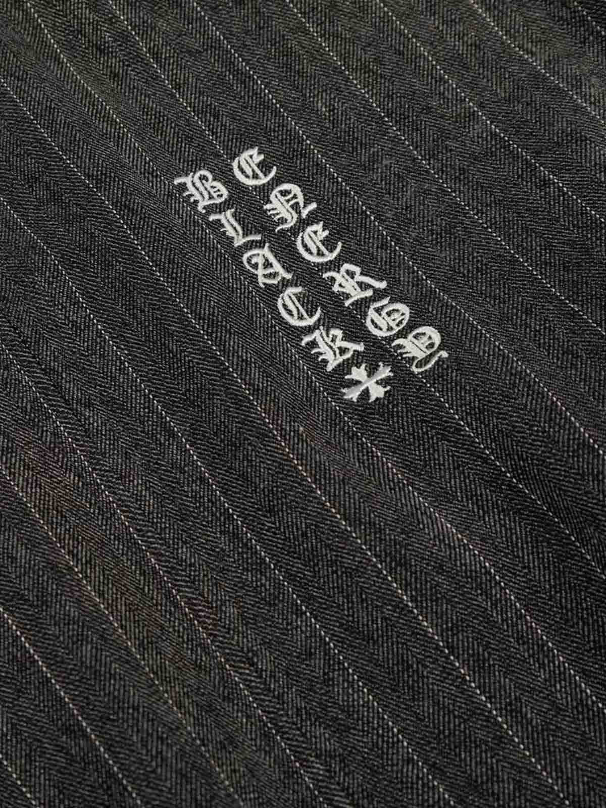 Pinstripe Vertical Embroidery Track Jacket