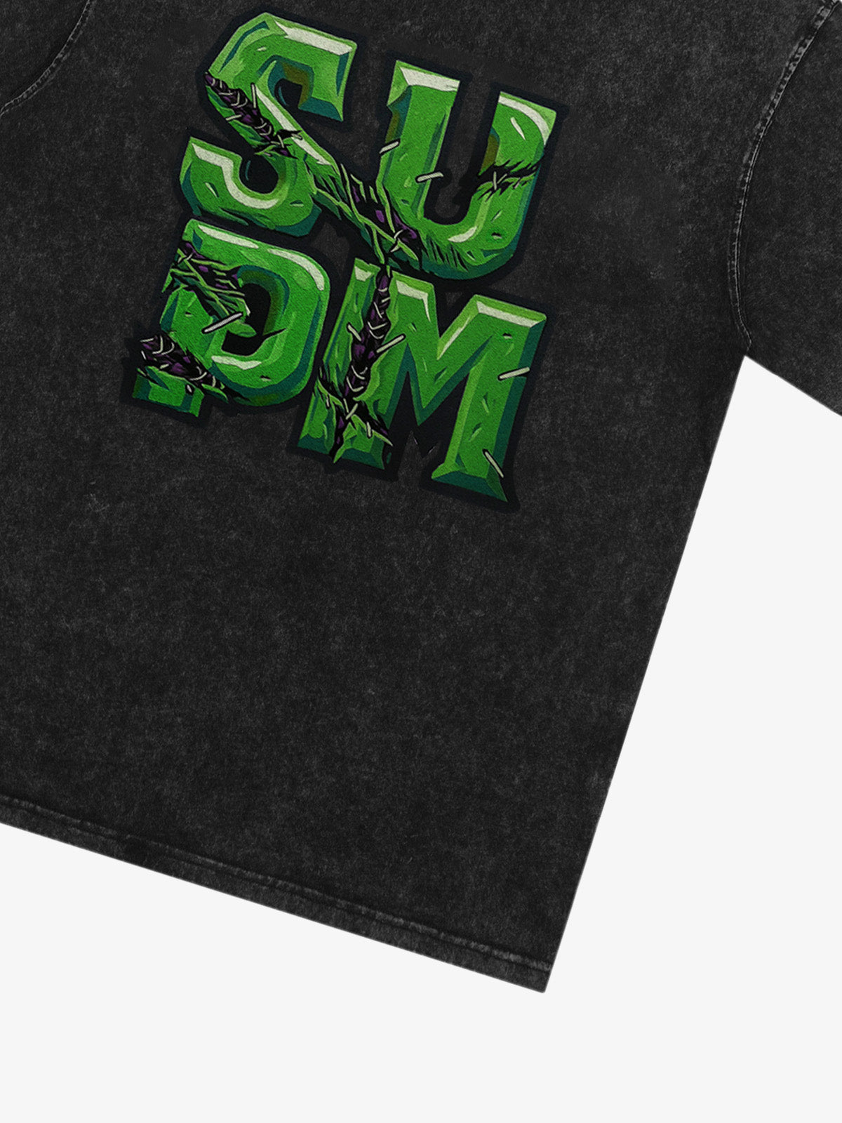 Supermade Street Green Thorn Font T-Shirt 