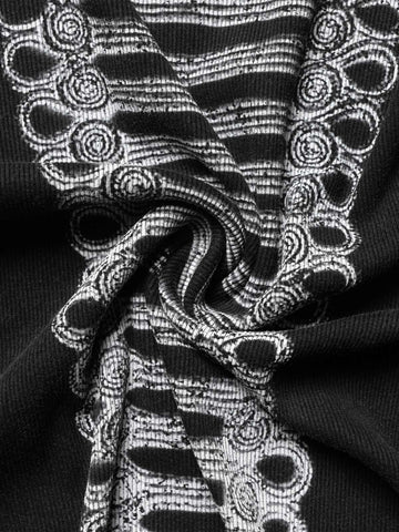 Geripptes Stricktop – Figurbetontes Basic-Teil aus Stretch-Baumwollmischung