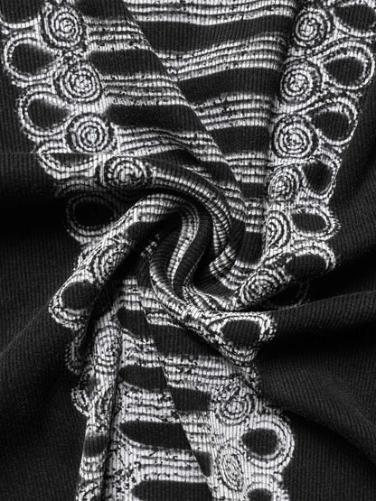 Geripptes Stricktop – Figurbetontes Basic-Teil aus Stretch-Baumwollmischung