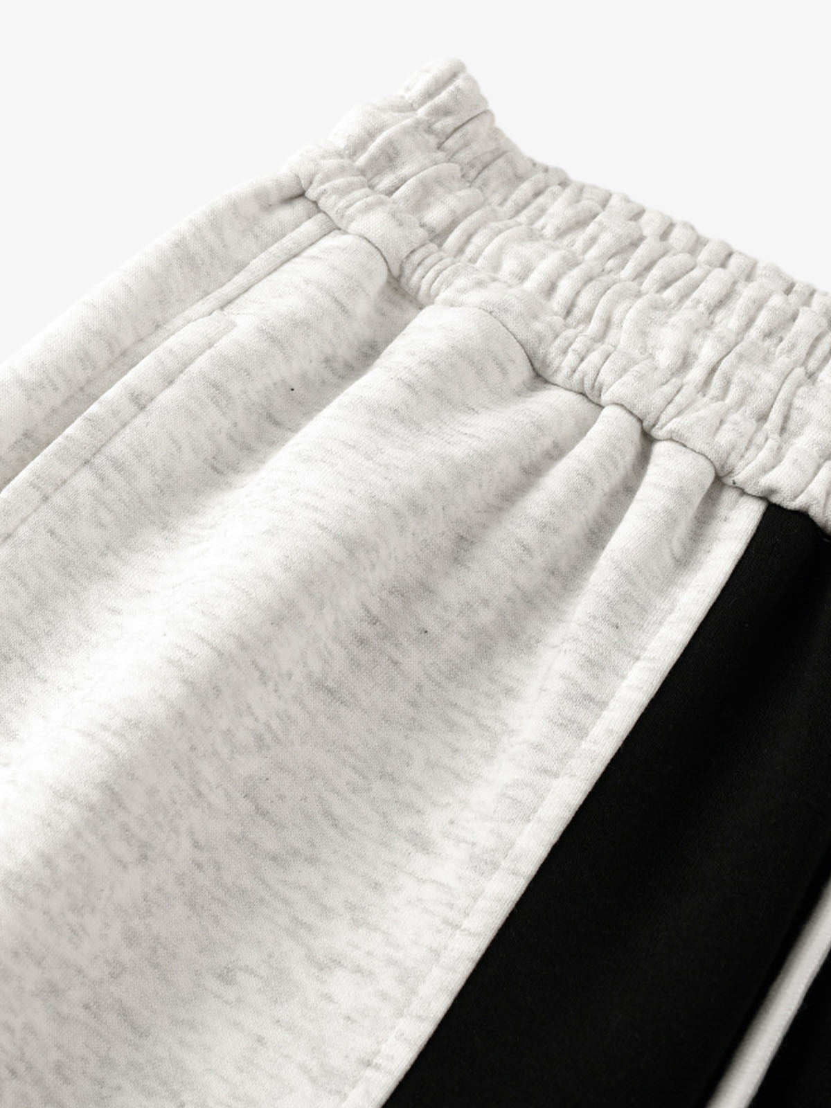 Retro Functional Contrast Panel Wide Leg Drape Pants 
