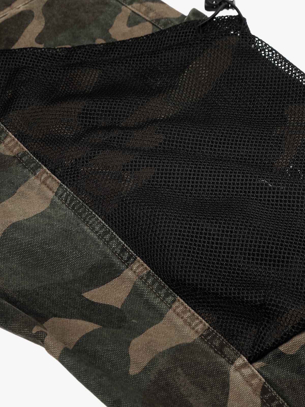 Camo Mesh Pocket Cargo Pants