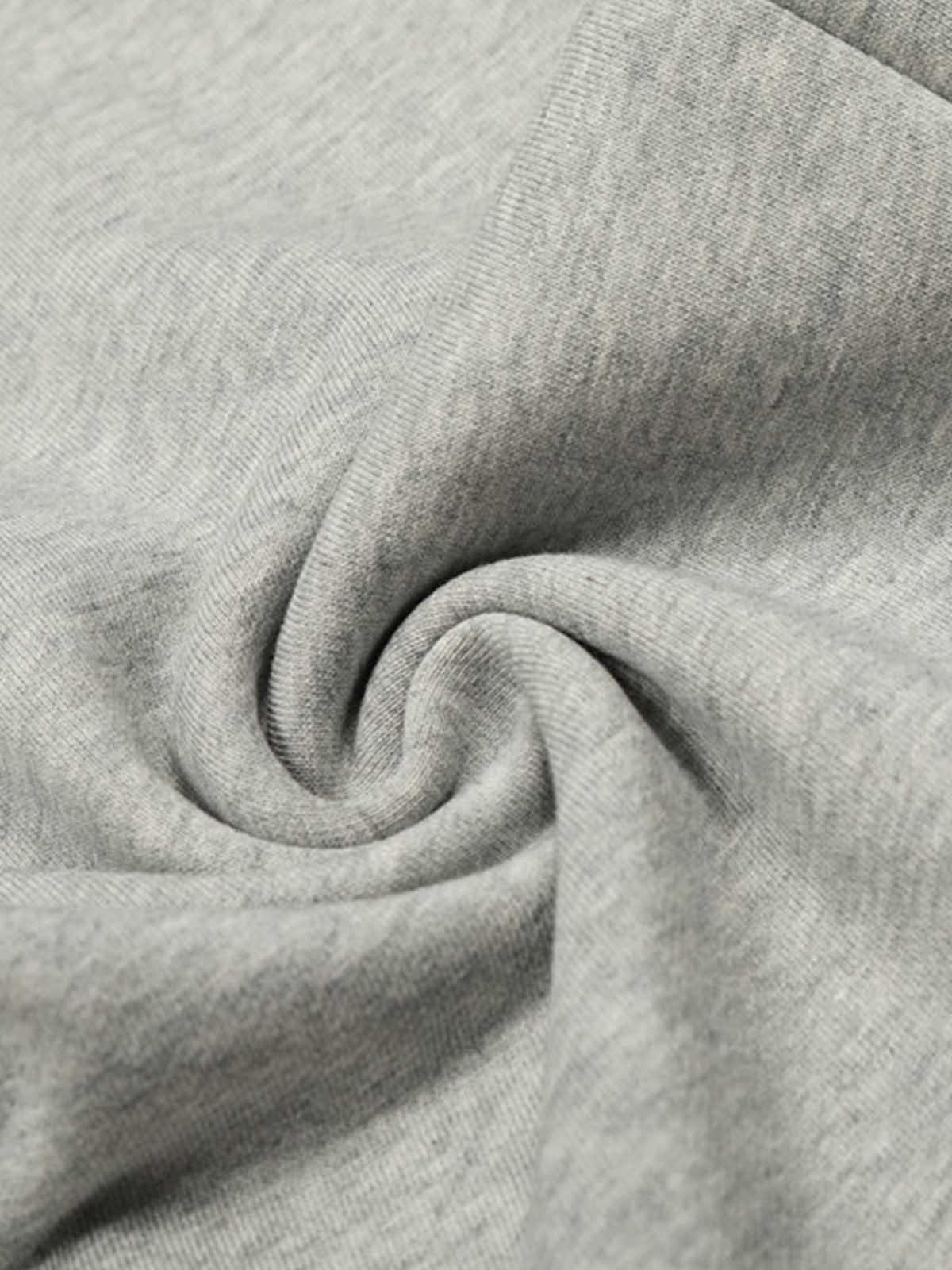 Vintage Wash Denim Waistband Patchwork Sweatpants