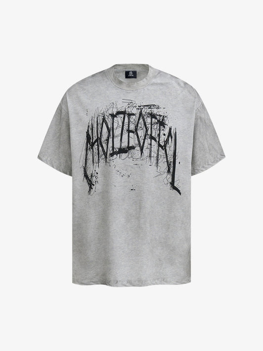 Stylish Graffiti Print T-Shirt for Men - Perfect for Casual Wear and Summer Outfits 