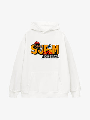 Supermade Hip-hop Monkey Graffiti Hooded Sweatshirt 