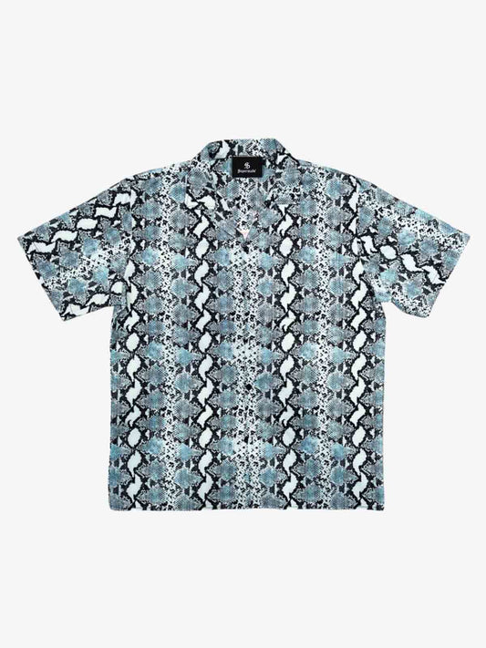 Vintage Snakeskin Cuban Collar Shirt