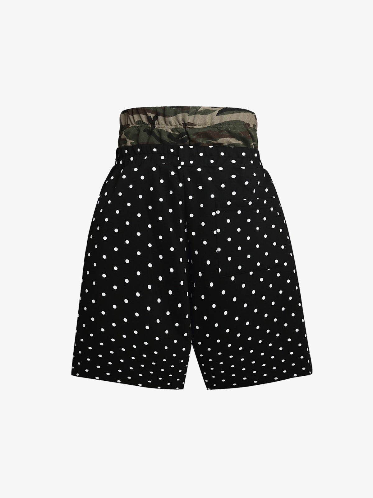 Short à pois à double taille