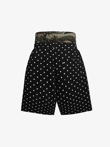 Short à pois à double taille