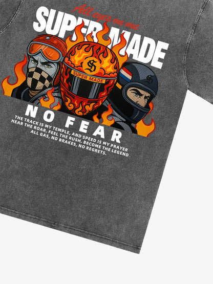 Motorcycle racing graphic T-shirt 