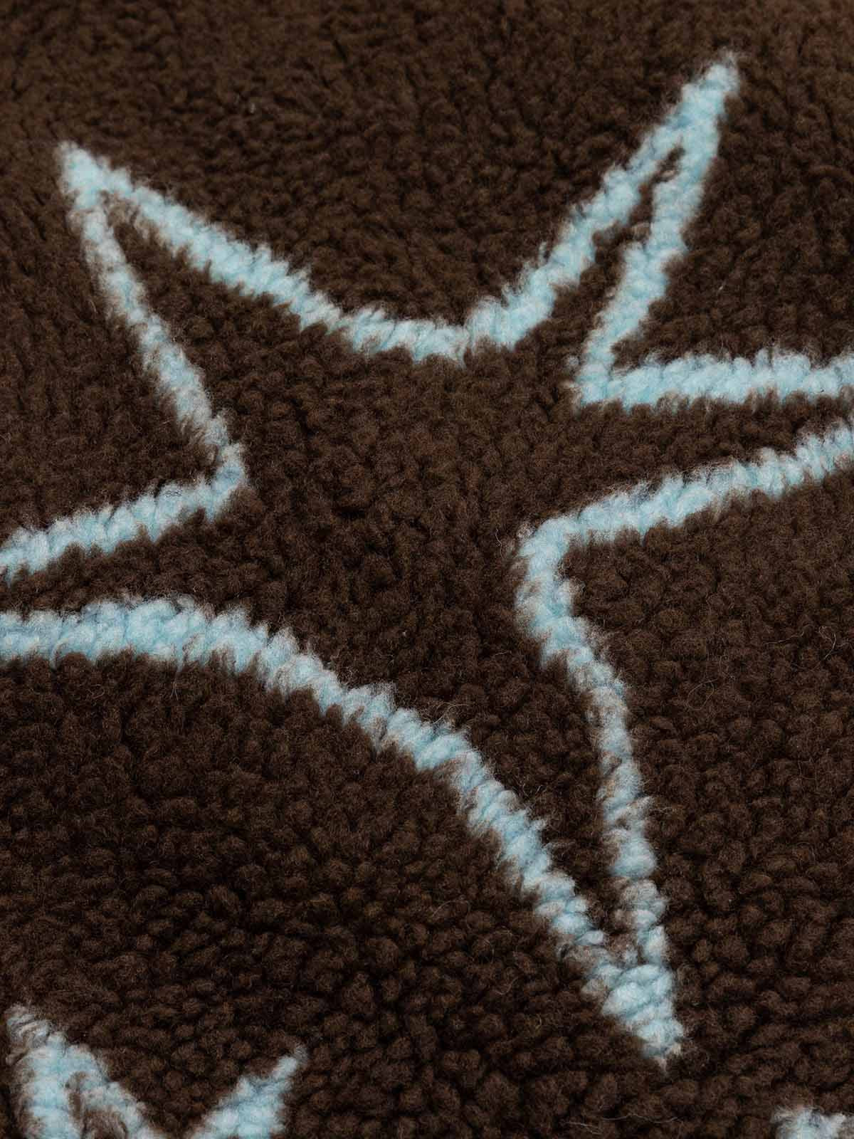 Star Bunny-Ear Hood Oversized-Zip Padded Coat