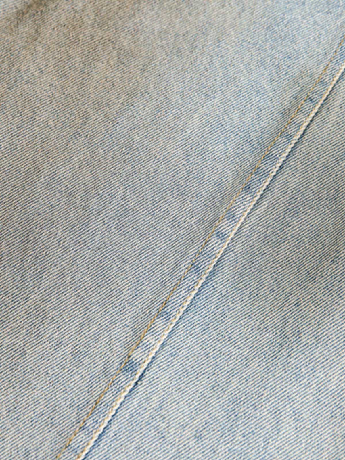Street Deconstructed Spray Painted Machete Jeans 