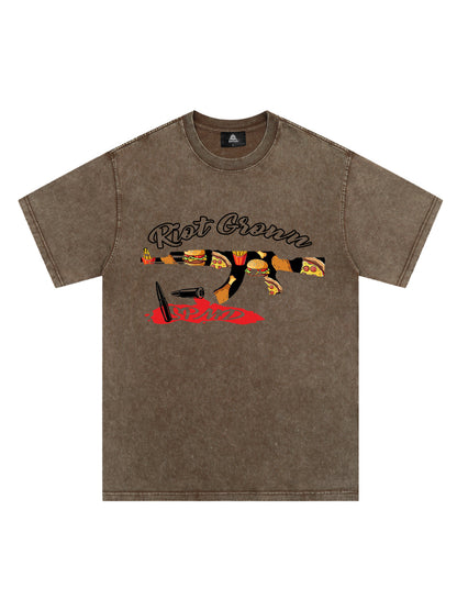 Original Funny AK Graphic Print T-shirt 