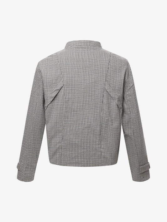 Houndstooth Cropped Jacket