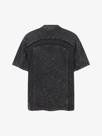 Panel Stitch Cotton T-Shirt 