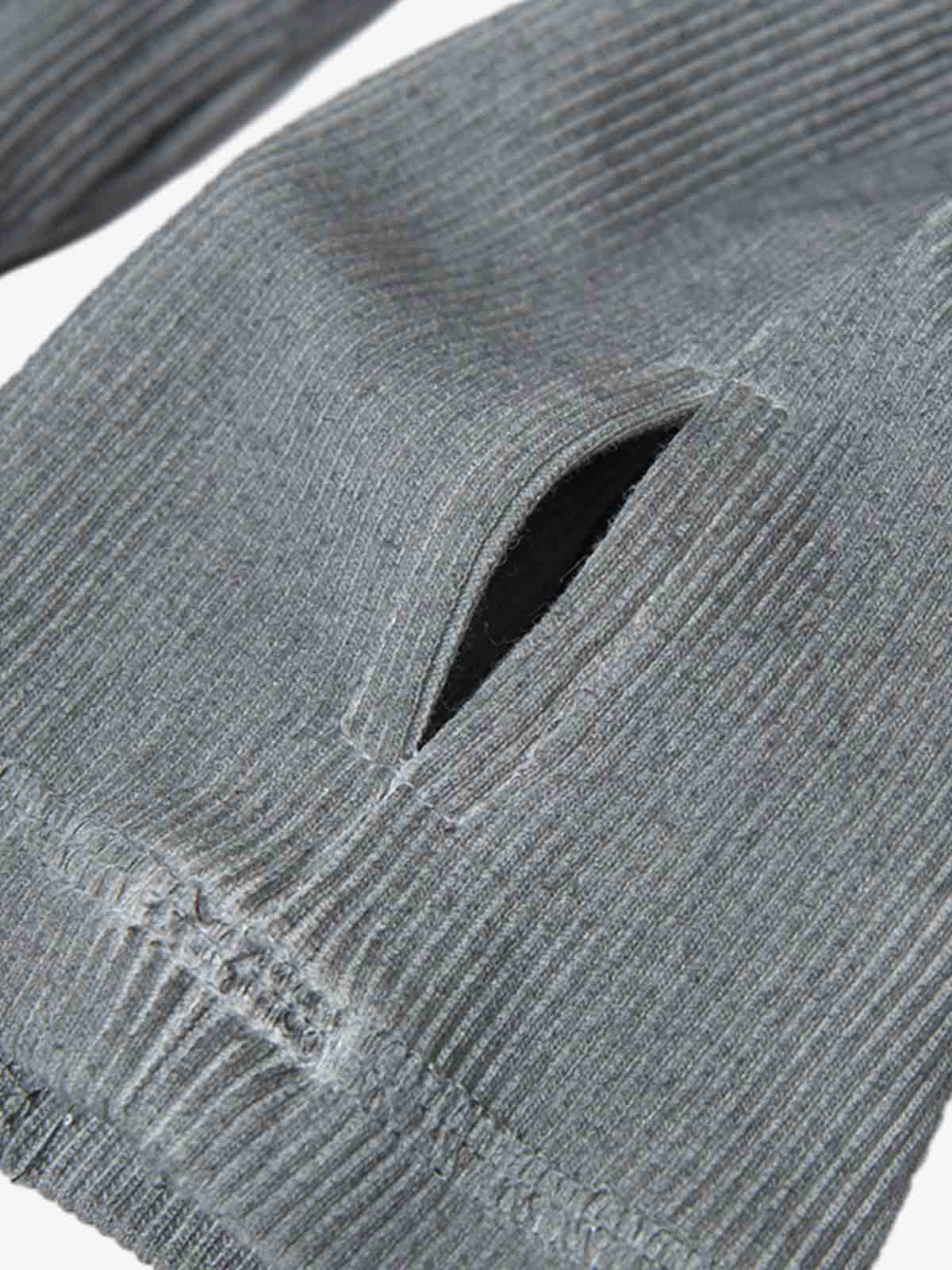 Corduroy Long Sleeve Tactical Shirt with Embroidered Logo and Padded Shoulders 