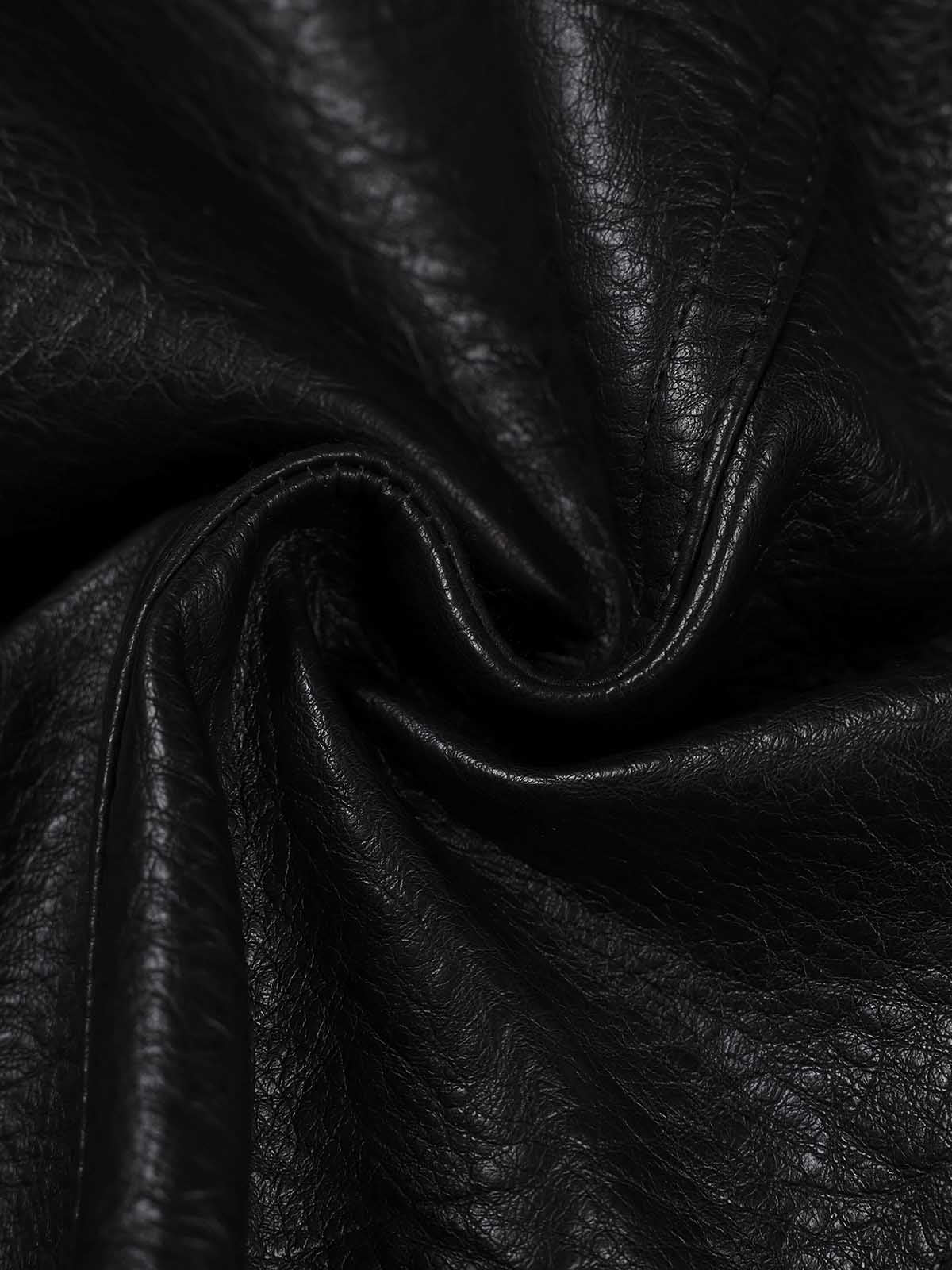 Asymmetrical Zip Faux Leather Slim Fit Jacket