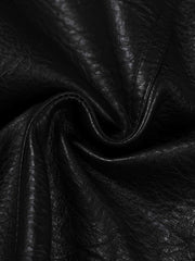 Asymmetrical Zip Faux Leather Slim Fit Jacket