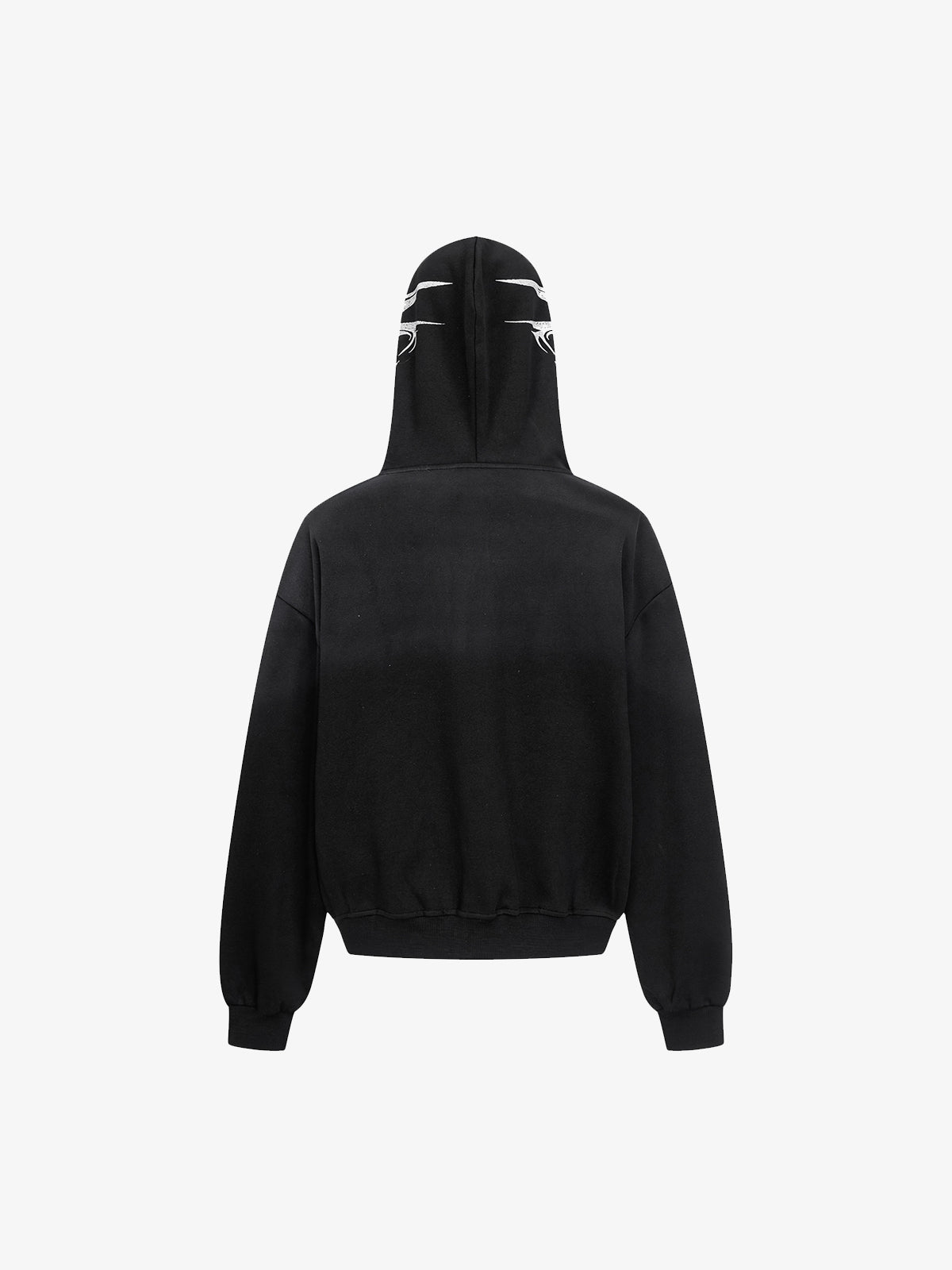 High Street Script Letter Print Zip-up Hoodie Jacket 