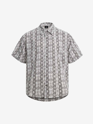 Snakeskin Stripe Short Sleeve Shirt 