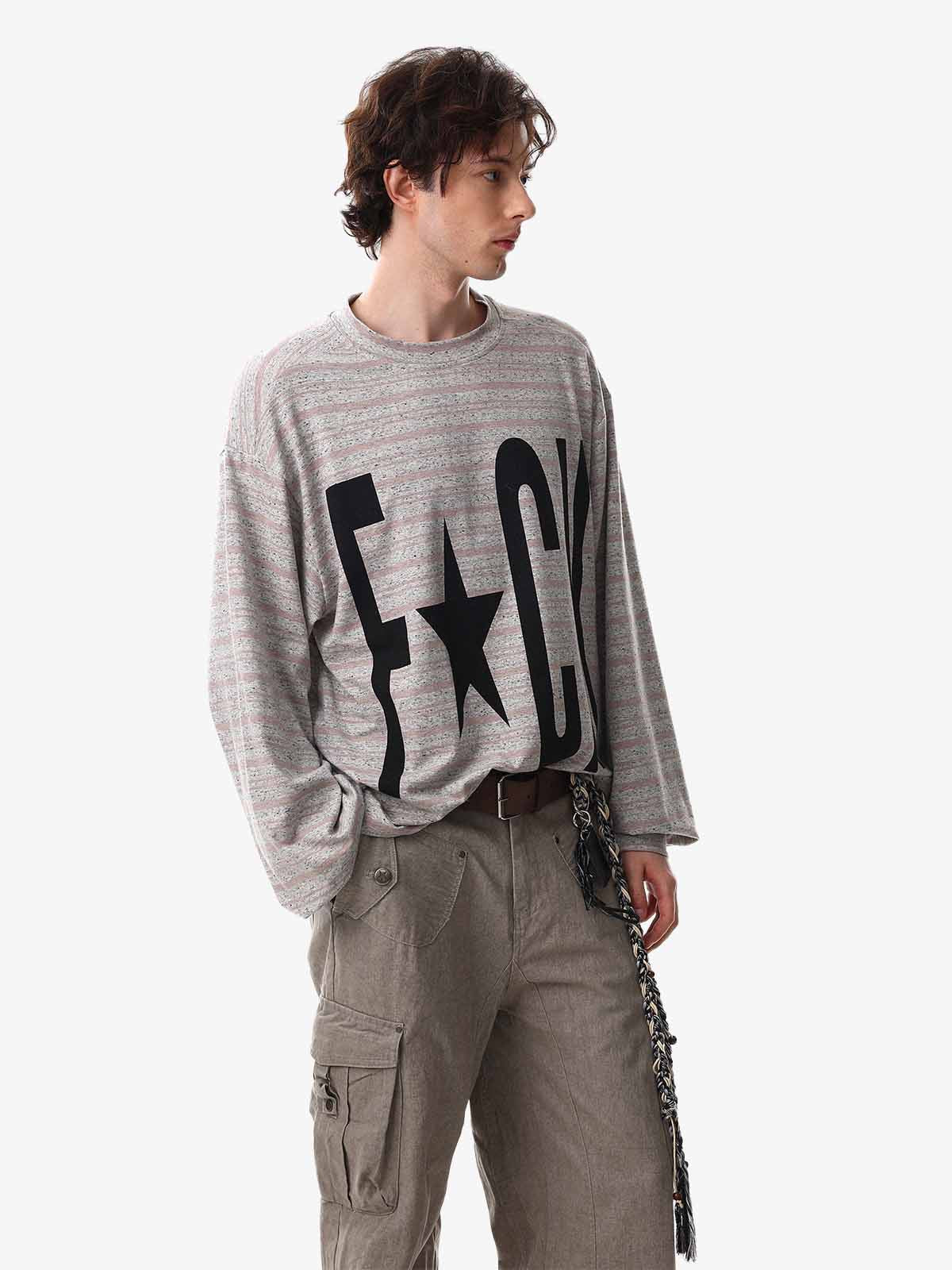 Graphic Letter Star Print Long Sleeve T-Shirt