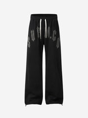 Camo Terry Embroidered Baggy Sweatpants