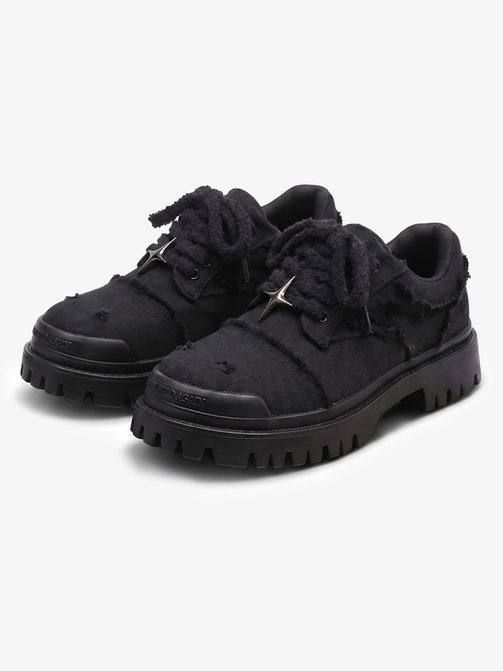 Four-Point Star Denim Chunky Casual Shoes