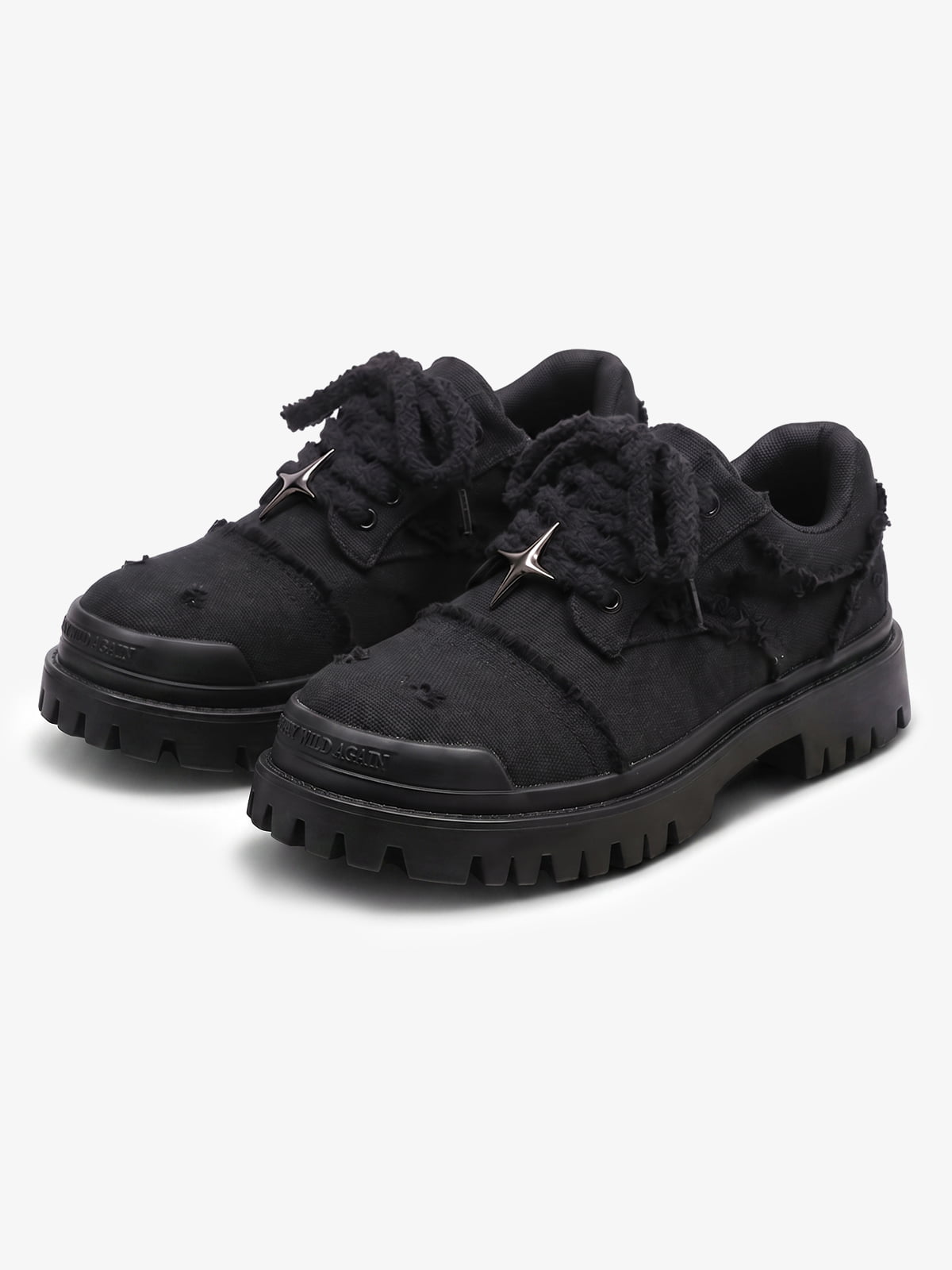 Four-Point Star Denim Chunky Casual Shoes