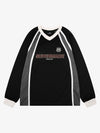 Sweatshirt mit Mesh-Patchwork-Design