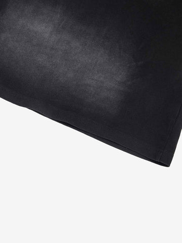 Vintage Airbrush Spray Effect Multi-Badge Graphic T-Shirt