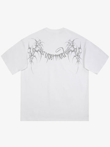 SUPM Gothic Sharp Letter Graphic T-Shirt 