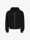 Studded Zip Hoodie