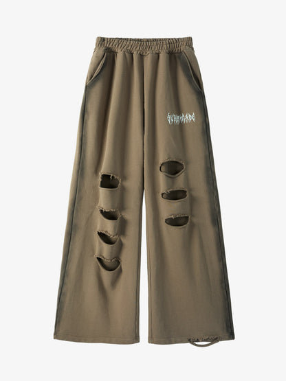 Supermade Distressed Embroidered Tie Dye Set 