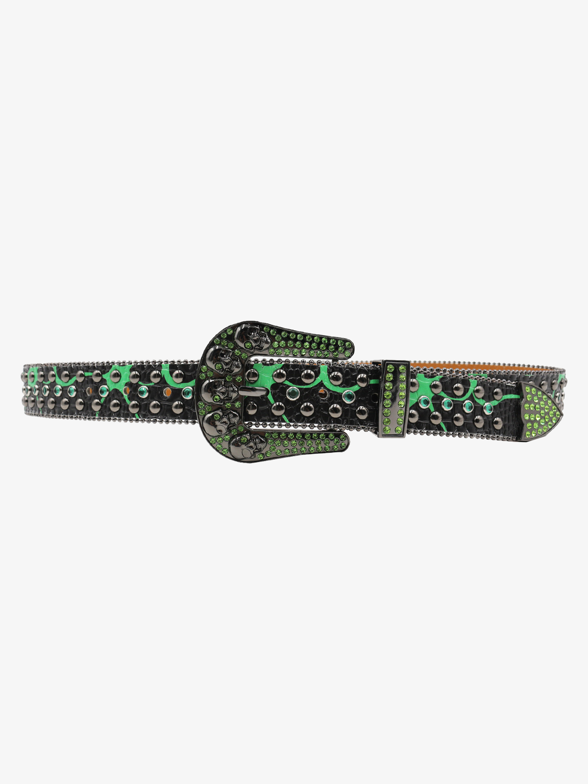 Croc Crystal Skull Belt