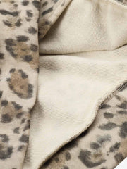 Leopard Graphic Stand-Collar Zip Jacket