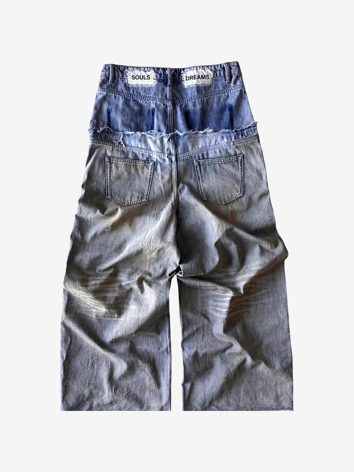 Double Waistband Jeans