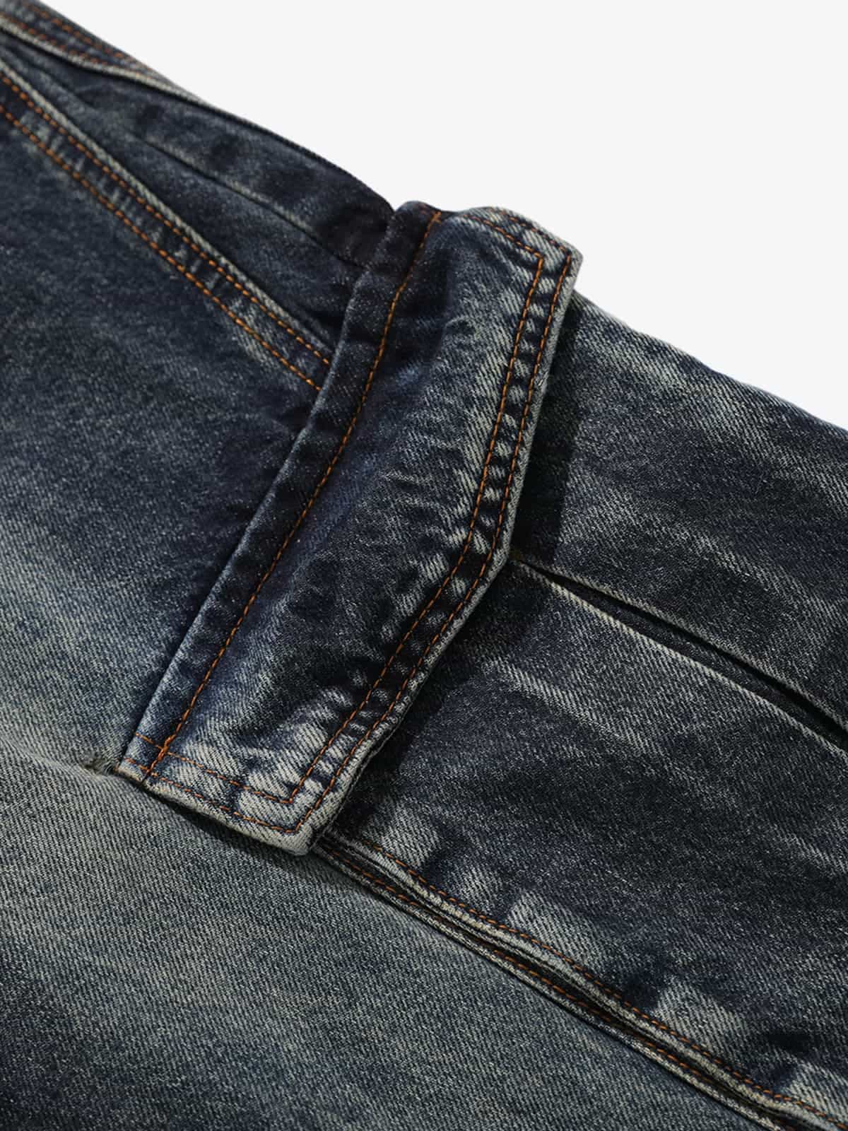 High-Waisted Wide-Leg Cargo Pants with Unique Pocket Design 