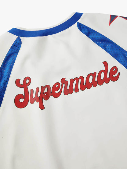 Supermade Classic Color Block Star Pattern Jersey Design Customization 